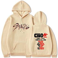 Flyself Kpop Stray Kids Kapuzenpullover GO LIVE IN Life Hoodies Lange Ärmel Sweatshirts Pullover Casual Oberteile Oversized Hoodie für Herren und Damen von Flyself