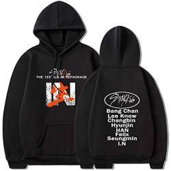 Flyself Kpop Stray Kids Kapuzenpullover GO LIVE IN Life Hoodies Lange Ärmel Sweatshirts Pullover Casual Oberteile Oversized Hoodie für Herren und Damen von Flyself