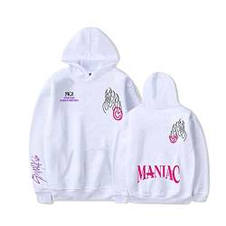 Flyself Kpop Stray Kids Title Song MANIAC Kapuzenpullover Herren Damen Hoodies Lange Ärmel Sweatshirts Pullover Casual Oberteile Oversized Hoodie, M, White A von Flyself