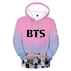 Flyself Unisex KPOP Kapuzenpullover 3D Digitaldruck Hoodie Lange Ärmel Sweatshirts Kapuze Pullover Tops Coole Oberteile Bangtan Boys Jungkook Jimin V Suga Jin J-Hope Rap Monster von Flyself