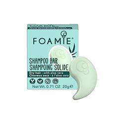 Foamie Solides Shampoo für trockenes Haar mit Aloe Vera und Mandelöl im Reiseformat, 100% vegan, ohne Plastik und ohne Sulfate, 20 g von Foamie