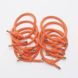 Haarschmuck Haargummis Haarspangen 10 Stück Elastische Haargummis Für Damen, Gummibänder, Hochwertige Mädchen-Haargummis, Stirnbänder, Haar-Accessoires, Haargel/Krawatten, Orange, 10 Stück von Focisa