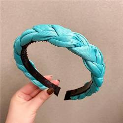 Haarschmuck Haargummis Haarspangen Frauen Geflecht Stirnband Candy Farben Lünette Haar Hoop Turban Kopfbedeckung Koreanische Dame Mädchen Twist Elegante Haar Zubehör Breite Haarbänder Größef von Focisa