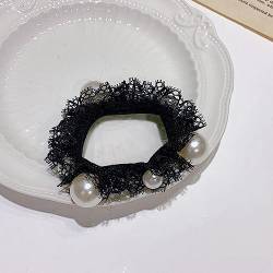 Haarschmuck Haargummis Haarspangen Mode Frau Große Perle Haar Krawatten   Koreanischen Stil Haarband Scrunchies Mädchen Pferdeschwanz Halter Gummiband Haar Zubehör Fj-061-27 von Focisa