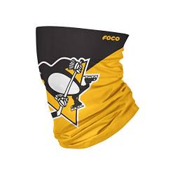 Foco Pittsburgh Penguins NHL Colour Block Big Logo Gaiter Scarf Forever Collectibles - One-Size von Foco