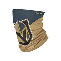 Foco Vegas Golden Knights NHL Colour Block Big Logo Gaiter Scarf Forever Collectibles - One-Size von Foco