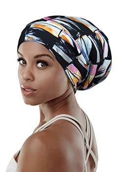 FocusCare Elegante Mützen für krauses Haar, für Schwarze Damen, Beaniemütze, Turban, lockere Mütze von FocusCare