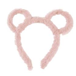 Frauen Winter Dicke Plüsch Stirnband Runde Maus Bär Ohren Make Up Haar Hoop Bandana Stirnbänder Für Baby Mädchen 1 Jahr von Fogun