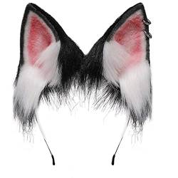 Schöne Ohr Frauen Studenten Cosplay Tiere Haarband Ohren Stirnbänder Plüsch Cartoon Haar Hoop Pelzigen Stirnbänder Für Frauen von Fogun