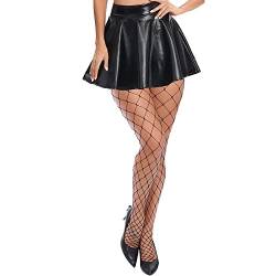 Fohevers Womens Fishnet Stockings High Waisted Fishnet Tights Control Top Fence Net Leggings Pantyhose for Halloween Cosplay Dance (Big Net) von Fohevers