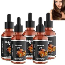 Bio-Batana-Öl für gesundes Haar, Batana-Öl für Haarwachstum, natürliches Batana-Haaröl, Batana-Öl, fördert das Wohlbefinden der Haare bei Männern und Frauen (5Pcs) von Fokayo