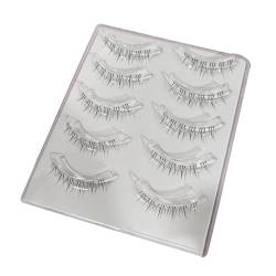 Folpus 5 Paar Wimperncluster, künstliche Make-up-Wimpern, untere Wimpern, 3 cm, Halloween-Wimpern, einzelne Wimpern von Folpus