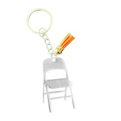 Fonowx Lustige Stuhl Schlüsselanhänger, Taschenanhänger, Schlüsselanhänger für von Fonowx