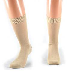 Fontana Calze Herren 500FD-BG42 Kurze Herrensocken aus 100% Baumwolle mit Schottlandgarn, beige, 42-44 (6er Pack) von Fontana Calze