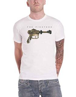 Foo Fighters - T-Shirt Ray Gun - weiß (XXL) von Foo Fighters