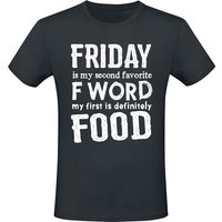 Food T-Shirt - F Word - M bis 3XL - für Männer - Größe L - schwarz von Food