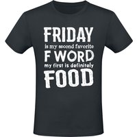 Food T-Shirt - F Word - M bis 3XL - für Männer - Größe XL - schwarz von Food
