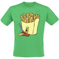 Food T-Shirt - Frittis - S bis 3XL - für Männer - Größe M - grün von Food