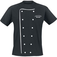 Food T-Shirt - Grillchef - M bis 5XL - für Männer - Größe M - schwarz von Food