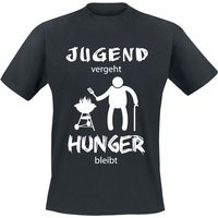 Food T-Shirt - Jugend vergeht Hunger bleibt - S bis 5XL - für Männer - Größe L - schwarz von Food