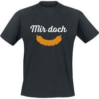 Food T-Shirt - Mir doch Wurst - M bis 5XL - für Männer - Größe 5XL - schwarz von Food