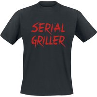 Food T-Shirt - Serial Griller - S bis 5XL - für Männer - Größe 5XL - schwarz von Food