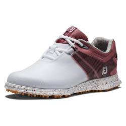 FootJoy Damen Pro|sl Sport Golfschuh, Weiß, Schwarz, Burgunderrot, 37 EU von FootJoy