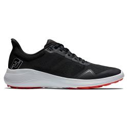 FootJoy Herren Fj Flex Golfschuh, schwarz, weiß, rot, 43 EU von FootJoy