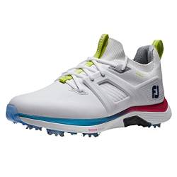 FootJoy Herren Hyperflex Carbon Golfschuh, Weiß Blau Lila, 42 EU von FootJoy