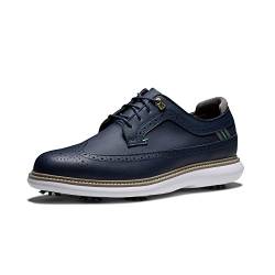 FootJoy Herren Traditionen Schildspitze Golfschuh, Navy von FootJoy