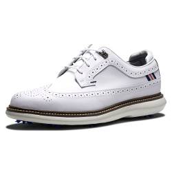 FootJoy Herren Traditions Schildspitze Golfschuh, weiß von FootJoy