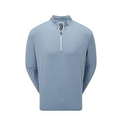 Footjoy Herren Pin Dot Print Chill-Out Polo-Pullover, Jeansblau, Large von FootJoy