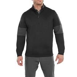 Footjoy Herren Ribbed Chill-Out Xp Polo-Pullover, schwarz, Large von FootJoy