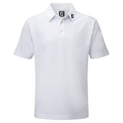 Footjoy Herren Stretch Pique Solid Poloshirt, Weiß (Blanco 91823), Small von FootJoy