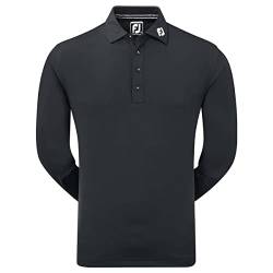 Footjoy Herren Thermolite Long Sleeved Smooth Pique Poloshirt, Schwarz (Negro 96954), XX-Large von FootJoy