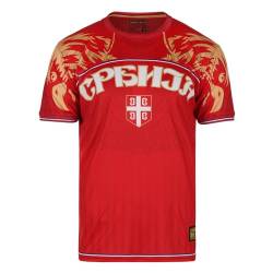Serbian Fußballtrikots, Fußball Trikot Europameisterschaft 2024 - Fußball T-Shirt (L) von Football Roots