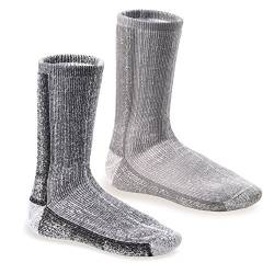 Footstar Damen & Herren Wollsocken (2er Pack) THERMO-ULTRA - Grau Mix 43-46 von Footstar