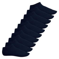 Footstar Herren & Damen Sneaker Socken (10 Paar) Kurze Sportsocken aus Baumwolle - Sneak It! - Marine 39-42 von Footstar