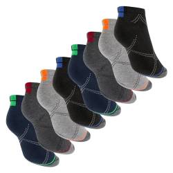 Footstar Herren & Damen Sneaker Socken (8 Paar), Kurze Sportsocken im Neon Look - Neon Muster 39-42 von Footstar
