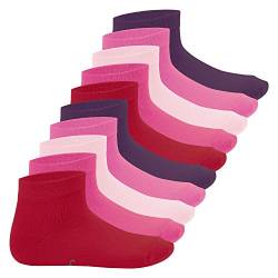 Footstar Kinder Kurzschaft Socken (10 Paar) - Sneak it! - Berrytöne 27-30 von Footstar