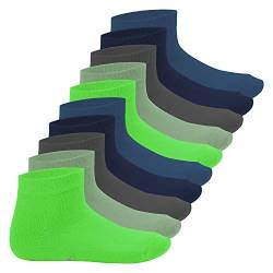 Footstar Kinder Kurzschaft Socken (10 Paar) - Sneak it! - Cool Colours 31-34 von Footstar