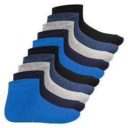 Footstar Kinder Kurzschaft Socken (10 Paar) - Sneak it! - Jeanstöne 27-30 von Footstar