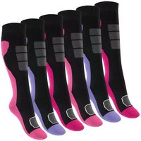 Footstar Thermosocken Bunte Kinder Outdoor Kniestrümpfe (6 Paar) Thermo Strümpfe von Footstar