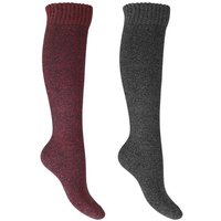 Footstar Thermosocken Damen Frottee Kniestrümpfe (2/4 Paar), Baumwolle, Thermo von Footstar