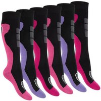 Footstar Thermosocken Damen Winter Kniestrümpfe (6 Paar) mit Thermo Effekt von Footstar