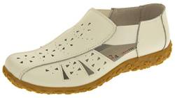 Coolers Damen Leder Geschlossen-zehen Sommer Sandelholz Weiß EU 37 von Footwear Studio