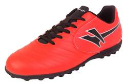 Gola Astro Turf Kinder Sportschuhe mit Schnürung, Fußballschuhe, Rot - Rot Schwarz Aba052 - Größe: 37 EU von Footwear Studio