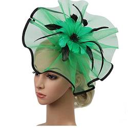 Fascinatoren Hut Für Frauen Tee Party Stirnband Hochzeit Cocktail Mesh Federn Haare Clip Haarzubehör Für Mädchen Frauen Frauen von Fopytu