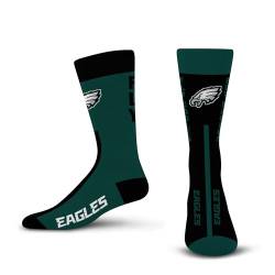 FBF - NFL Erwachsene Team Logo Big Top Mismatch Kleid Socken Schuhe Für Männer Und Frauen Spiel Day Bekleidung, Philadelphia Eagles, X-Large von For Bare Feet