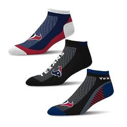 FBF Originals Socken 3er Pack - Motiv: Houston Texans - NFL - Cash - Grösse L von For Bare Feet